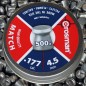 Preview: Crosman 500 Stk. Match Diabolo Stahlkugeln Flachkopf Kaliber 4,5 mm